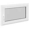 vidaXL Okno za klet RISOR 100 x 70 cm PVC in steklo Bela