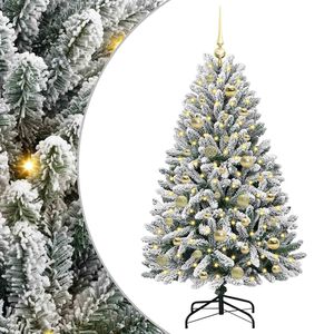 vidaXL Umestno božično drevo 120 cm 150 LED Toplo bela PVC in jeklo