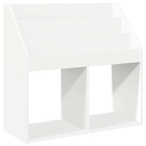 vidaXL Otro&scaron;ka knjižnica Bela 72,5 x 29,5 x 69 cm Inženirski les