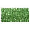 vidaXL Balkonsko platno z zelenim listjem 200x100 cm