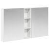 vidaXL Komplet omaric za kopalnico 3 kos 120 x 14,5 x 70 cm