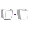 vidaXL Garden Planters 2 kosa 50x50x50 cm Weathering Steel