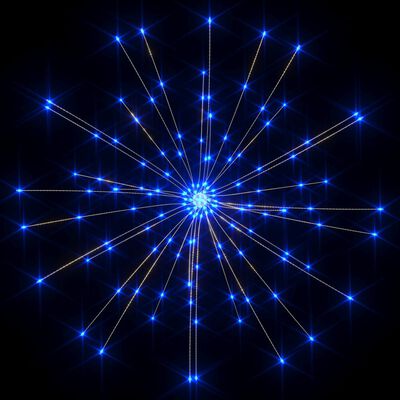 vidaXL Zunanje novoletne lučke 10 kosov modre 20 cm 1400 LED