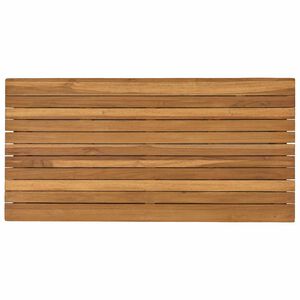 vidaXL Nepremična povr&scaron;ina 90 x 45 x 3,5 cm Pravokotna Trden tikov les
