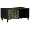 vidaXL Klubska mizica 80x50x40 cm trden mangov les