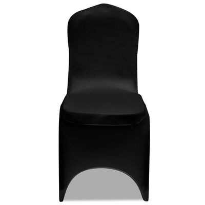 vidaXL Prevleka za stol raztegljiva črna 30 kosov