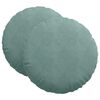 vidaXL Sedežne blazine 2 pcs Morsko zelena &Oslash; 40 x 13 cm Žamet