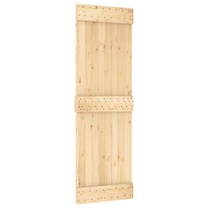 vidaXL Vrata NARVIK Naravna 70 x 210 cm Masiven borov les
