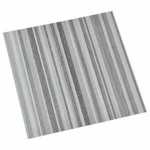 vidaXL Samolepilne Talne Plo&scaron;če Siva in črna 30,5 x 30,5 cm 20 kos PVC