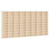vidaXL Lesena zbirateljska vitrina z 80 predelki 80 x 4,5 x 40,5 cm