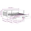 vidaXL Izvlečna dnevna postelja s predali modra 100x200 cm žamet