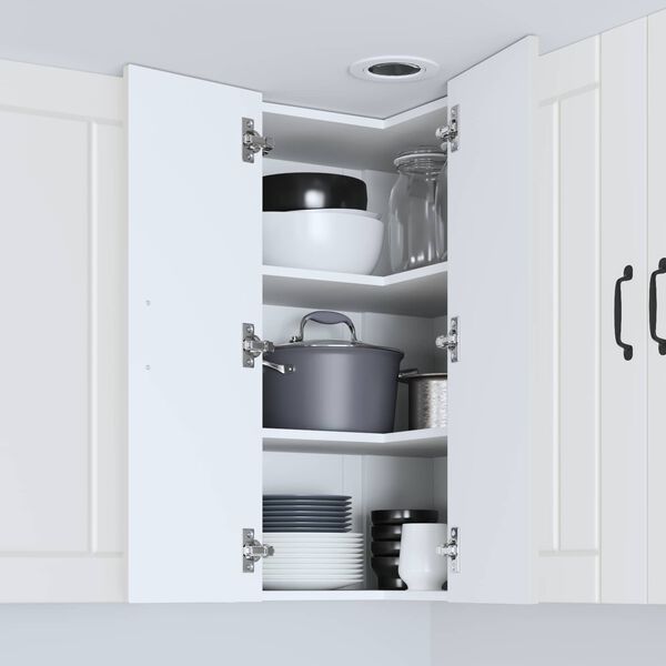 vidaXL Kuhinjski element Lucca Bela 57 x 57 x 80 cm Inženirski les