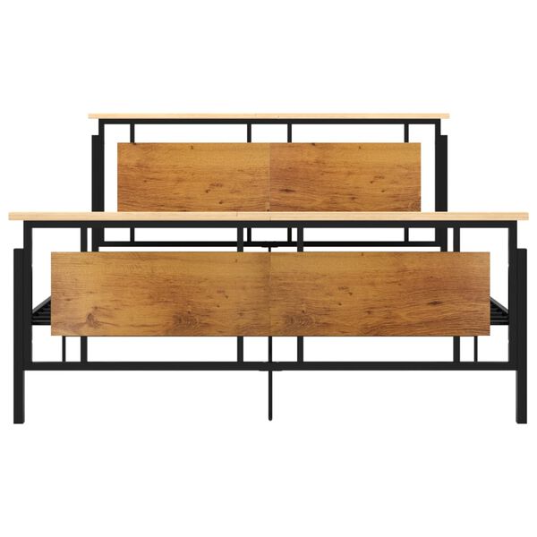 vidaXL Posteljni okvir kovinski 160x200 cm