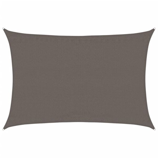 vidaXL Senčno jadro 160 g/m² antracitno 3,5x5 m HDPE