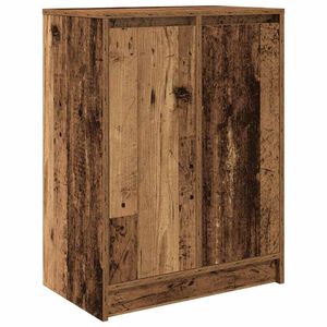vidaXL Omarica za čevlje starinski les 57x34x76 cm inženirski les