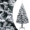 vidaXL Umetna novoletna jelka s snegom zelena 300 cm PVC