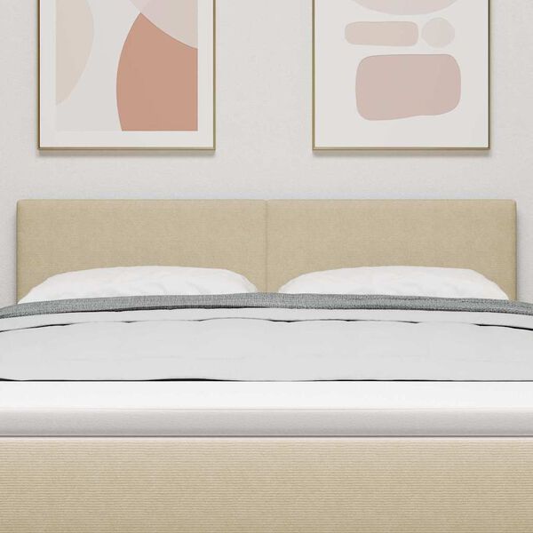 vidaXL Vzglavje z vzglavjem Svetlo zelena siva 144 cm Umjetno usnje