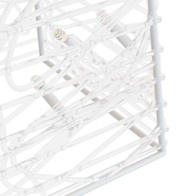 vidaXL Akrilni okrasni LED stožec hladno bel 60 cm