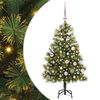 vidaXL Umjetno zložljivo božićno drevo s stožci Zelena 150 cm