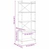 vidaXL Knjižna polica Umetni hrast 60 x 30 x 155 cm Konstruiran les