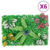 &nbsp;vidaXL Ograja iz umetnih rastlin&nbsp;6 kosov zelena 40x60 cm