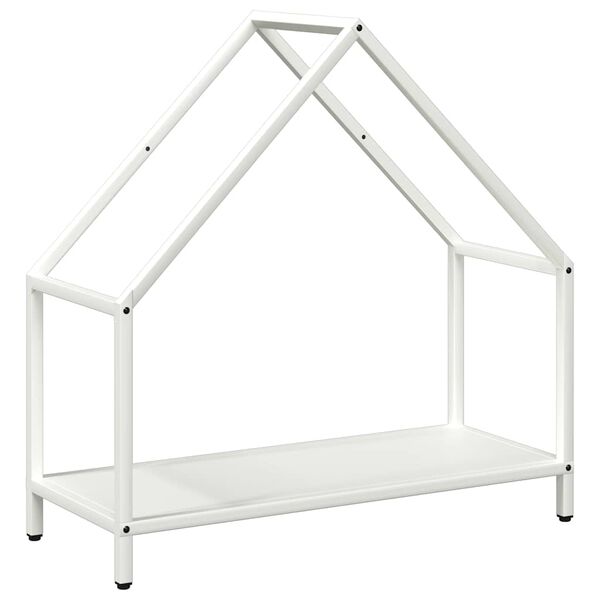 vidaXL Stojalo za drva White 60x25x60 cm Hladno valjano jeklo