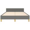 vidaXL Posteljni okvir brez vzmetnice temno siv 120x200 cm blago
