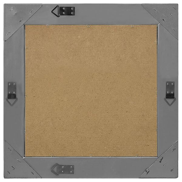 vidaXL Stensko ogledalo v baročnem stilu 50x50 cm črno