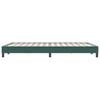 vidaXL posteljni okvir brez vzmetnice temno zelena 140x220 cm žamet