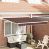 vidaXL Ročno zložljiva tenda rjava 300x250 cm