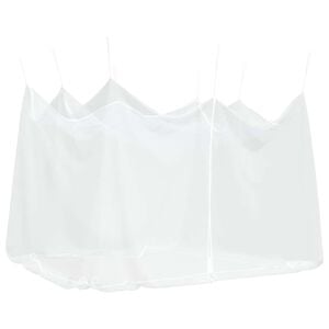 vidaXL Mreža proti komarjem za zunanjo uporabo 220 mrež bela 300x300x250 cm