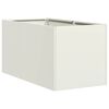 vidaXL Sadilnik Bela 40x80x40 cm Hladno valjano jeklo
