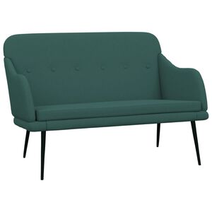 vidaXL Klop temno zelena 110x76x80 cm blago