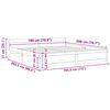 vidaXL Posteljni okvir iz trdne borovine 180x200 cm