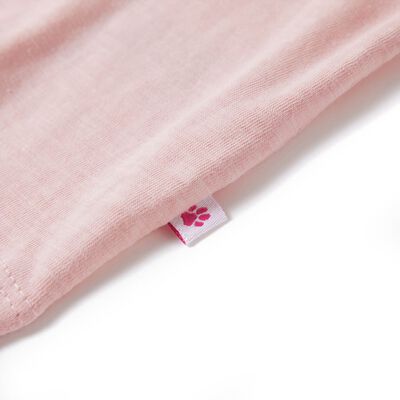 Otroška majica s kratkimi rokavi svetlo roza 92