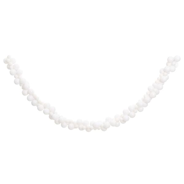 vidaXL Božična girlanda iz bunkic bela 175 cm polistiren