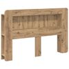 vidaXL Posteljna glava Artisan hrast Konstruirano leseno
