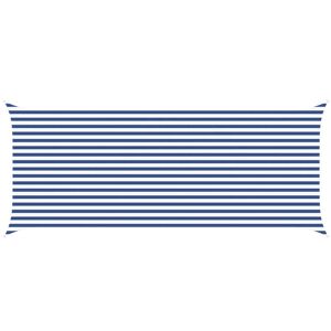 vidaXL Sončno platno Modra in bela 6 x 2,5 m 100% poliester Oxford