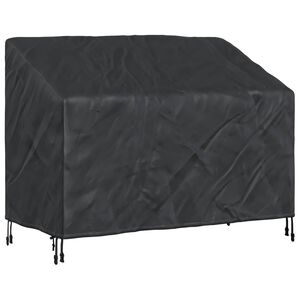 vidaXL Pokrov za vrtno klop 134 x 70 x 65 / 94 cm 420D Oxford tkanina