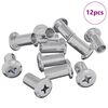 vidaXL Zaklepna matica 12 pcs Nikljeva M6 x 25 mm Jeklo