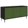 vidaXL TV omarica GELEEN 102 x 33 x 51 cm Črni hrast Inženirski les
