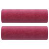 vidaXL Kavč dvosed z blazinami vinsko rdeč 120 cm žamet