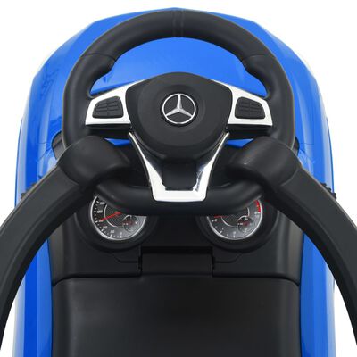 vidaXL Otroški avto s potisnim drogom Mercedes-Benz GLE63 modre barve