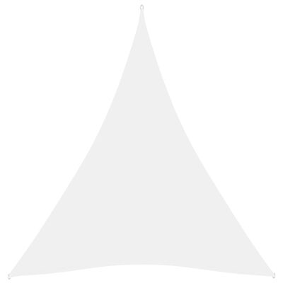 vidaXL Senčno jadro oksford blago trikotno 5x6x6 m belo