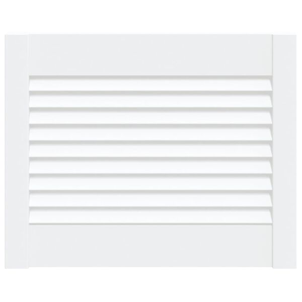 vidaXL Vrata za omarico z letvicami bela 39,5x49,4 cm trdna borovina