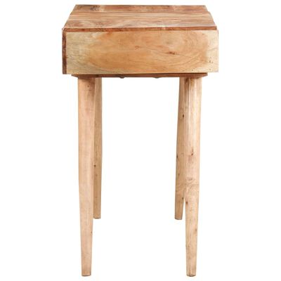 vidaXL Kozmetična mizica z ogledalom 112x45x76 cm trden akacijev les