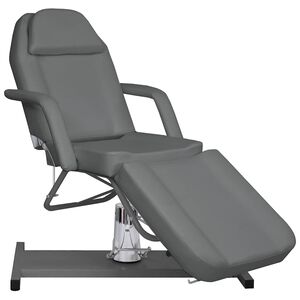 vidaXL Masažna miza siva 180x62x(87-112) cm