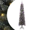vidaXL Umestno božično drevo Zelena 180 cm PVC, plastika in jeklo