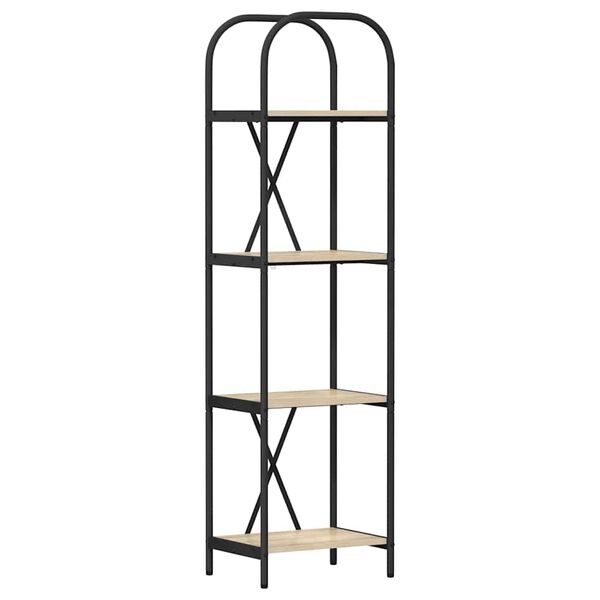 vidaXL Knjižna polica Sonoma hrast 40 x 30 x 146 cm Konstruiran les