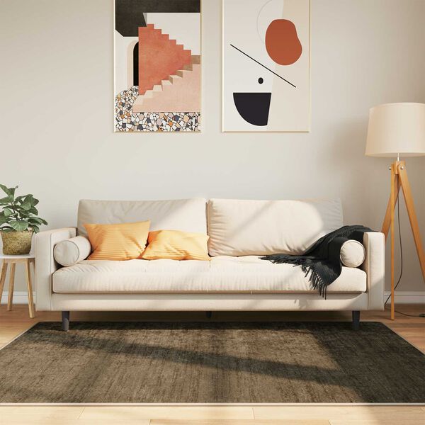 vidaXL Preproga runner MARSA Go&scaron;ča zelena 170 x 120 cm